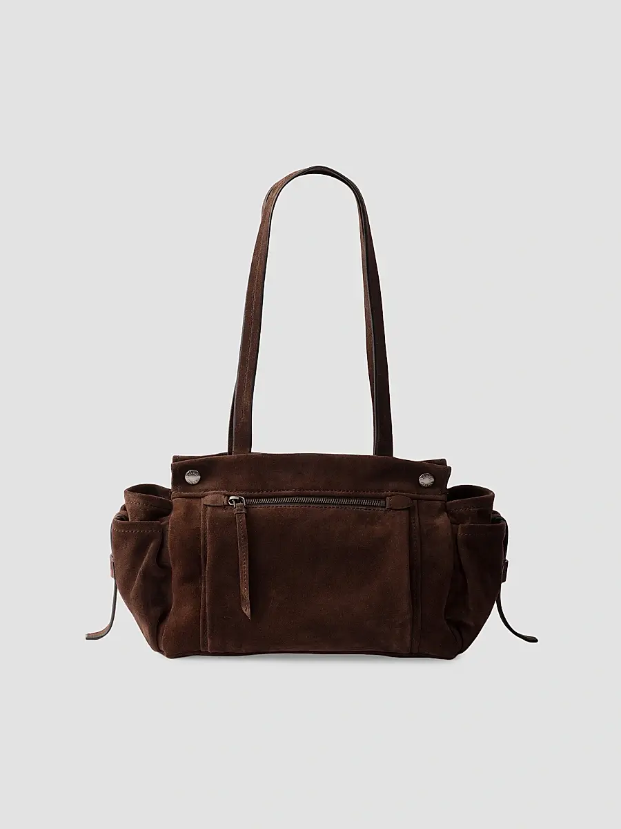 Prada Women's Medium Suede Tote Bag | Thumbnail 3 Prada Women's Medium Suede Tote Bag | Thumbnail 3