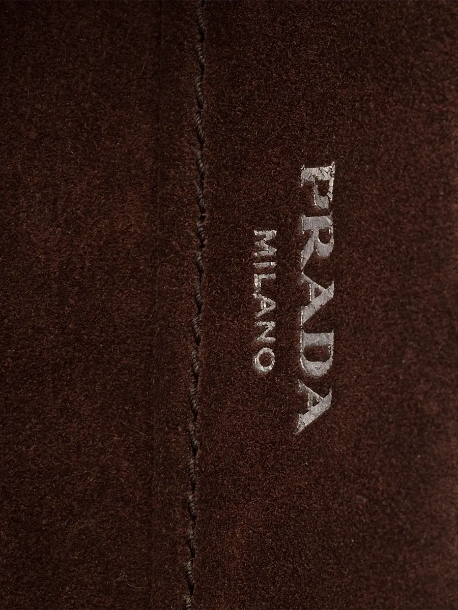Prada Women's Medium Suede Tote Bag | Thumbnail 6 Prada Women's Medium Suede Tote Bag | Thumbnail 6
