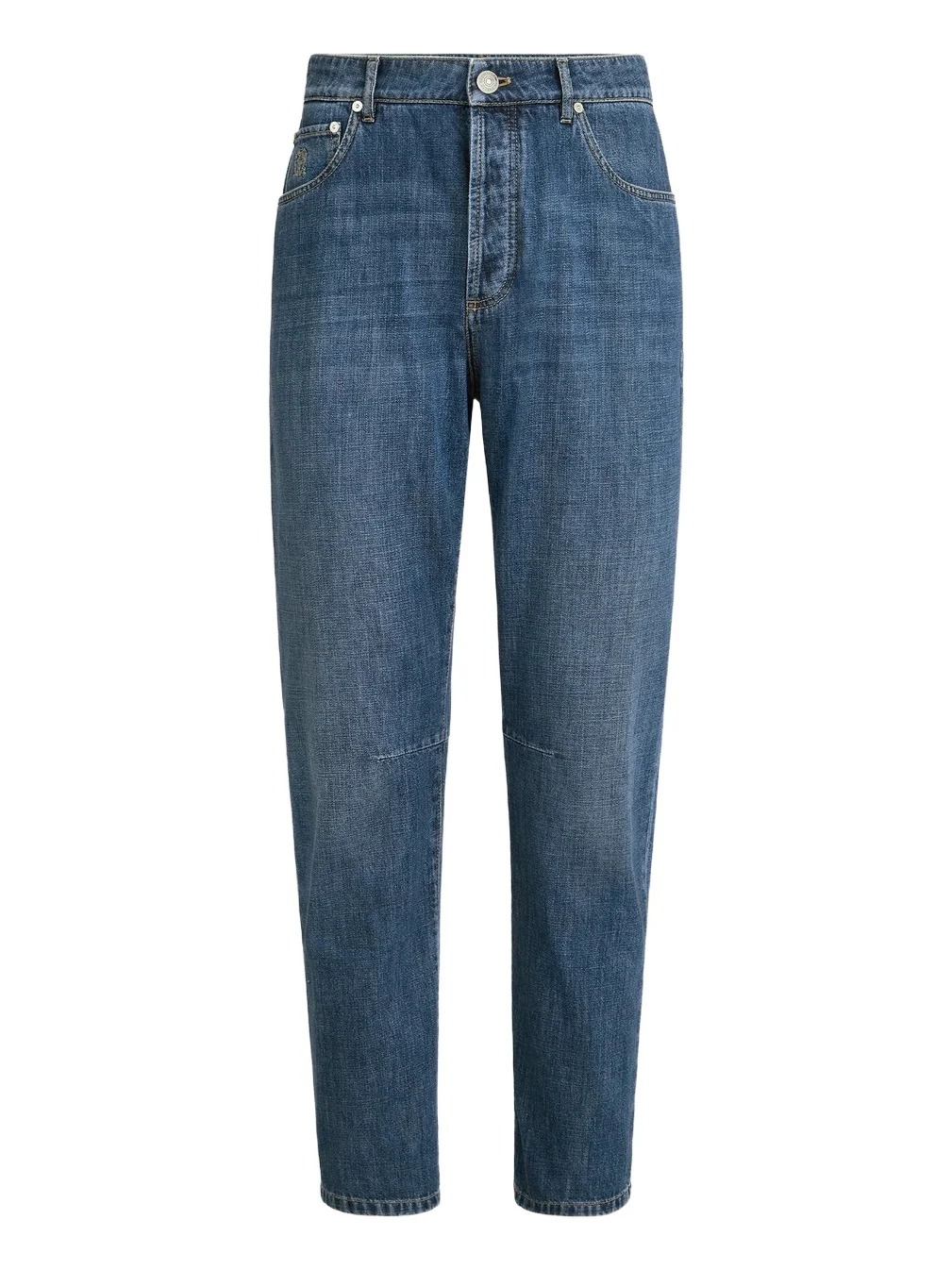 Brunello Cucinelli Men's Lightweight Denim Five-Pocket Jeans