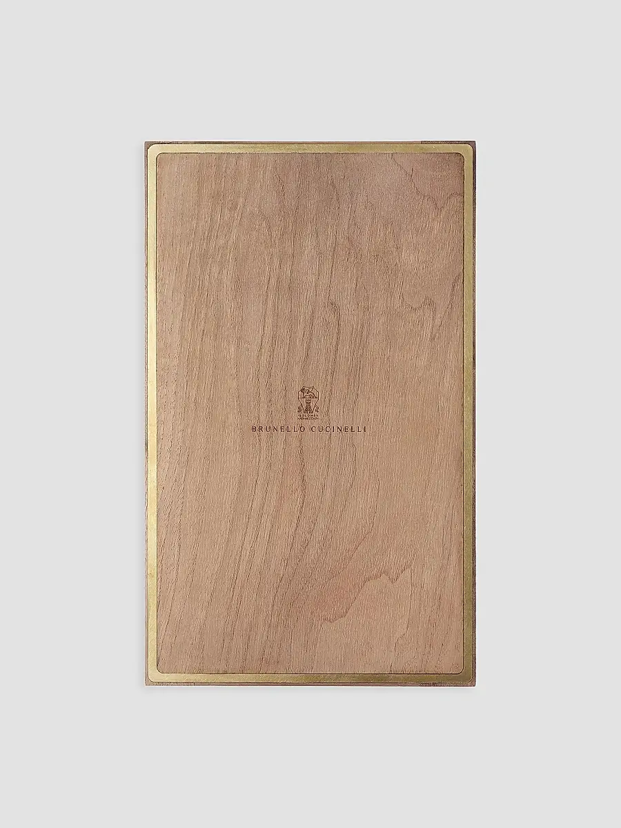 Brunello Cucinelli Wood, Sandstone and Brass Backgammon Set | Thumbnail 2 Brunello Cucinelli Wood, Sandstone and Brass Backgammon Set | Thumbnail 2