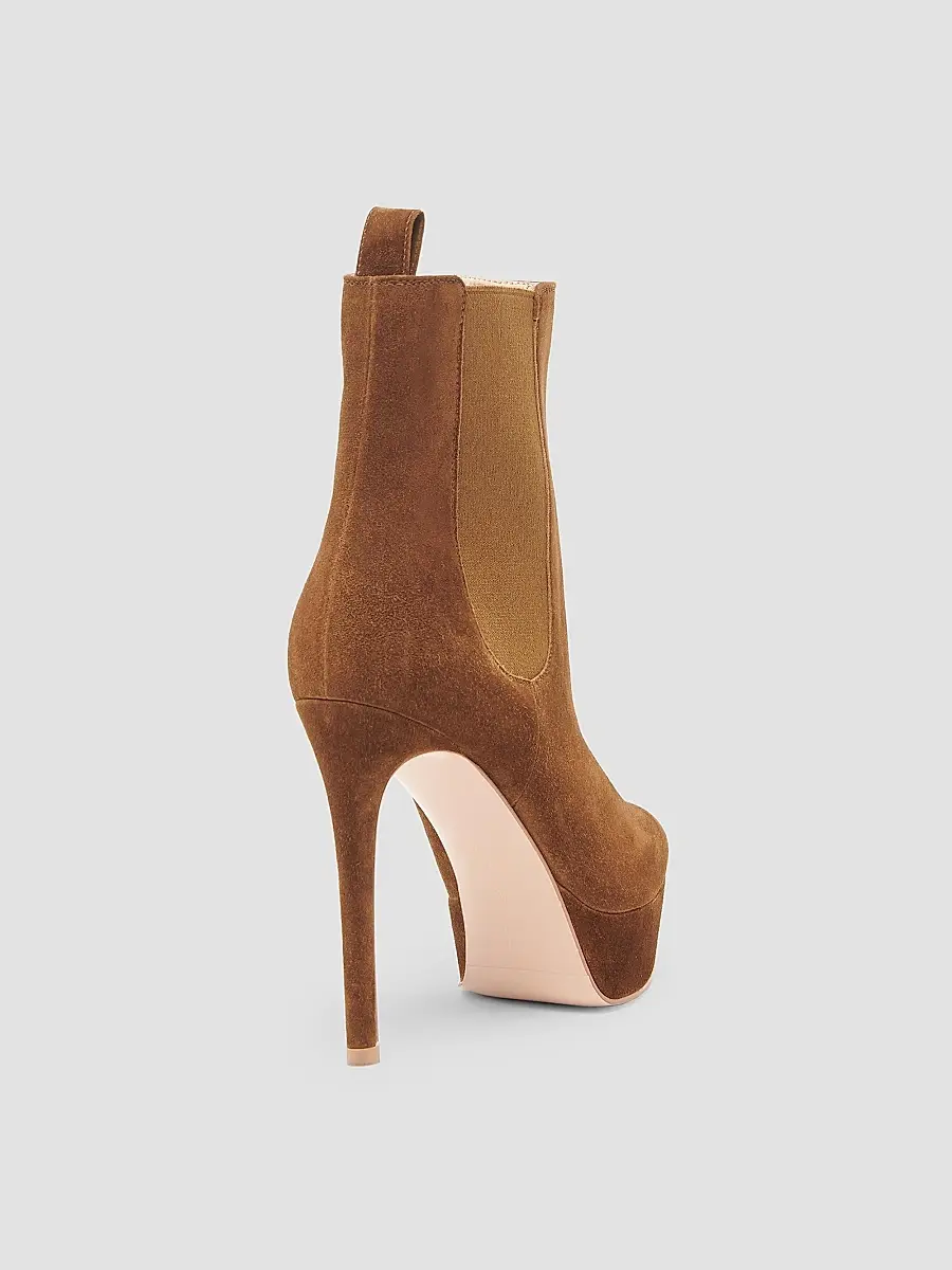 Gianvito Rossi Women's 120MM Pointed-Toe Suede Boots | Thumbnail 2 Gianvito Rossi Women's 120MM Pointed-Toe Suede Boots | Thumbnail 2