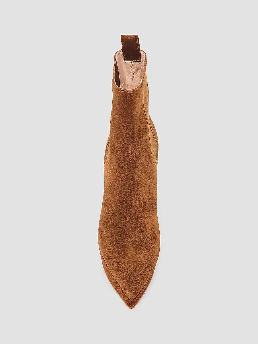 Gianvito Rossi Women's 120MM Pointed-Toe Suede Boots | Thumbnail 4 Gianvito Rossi Women's 120MM Pointed-Toe Suede Boots | Thumbnail 4