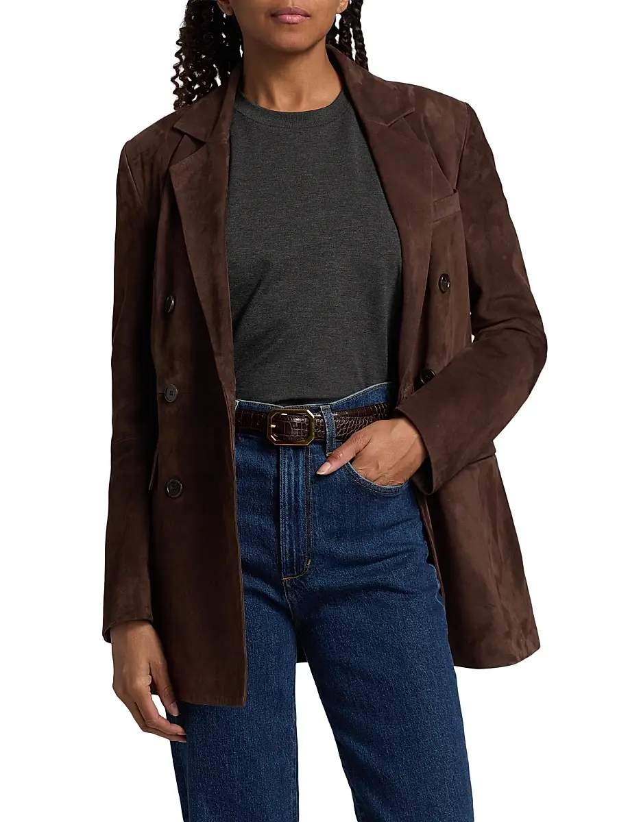 ARMA Women's Safia Suede Jacket | Thumbnail 3