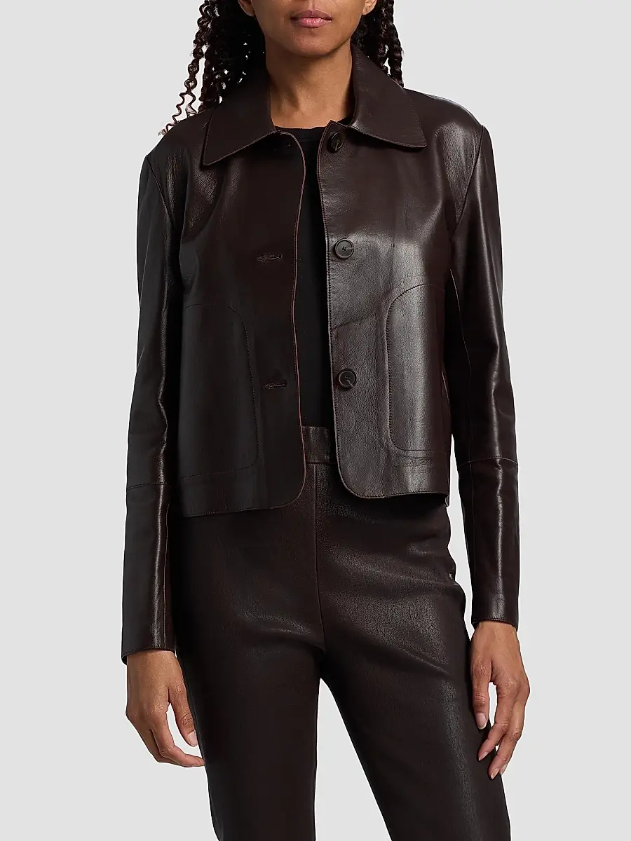 ARMA Women's Emy Leather Jacket | Thumbnail 3 ARMA Women's Emy Leather Jacket | Thumbnail 3