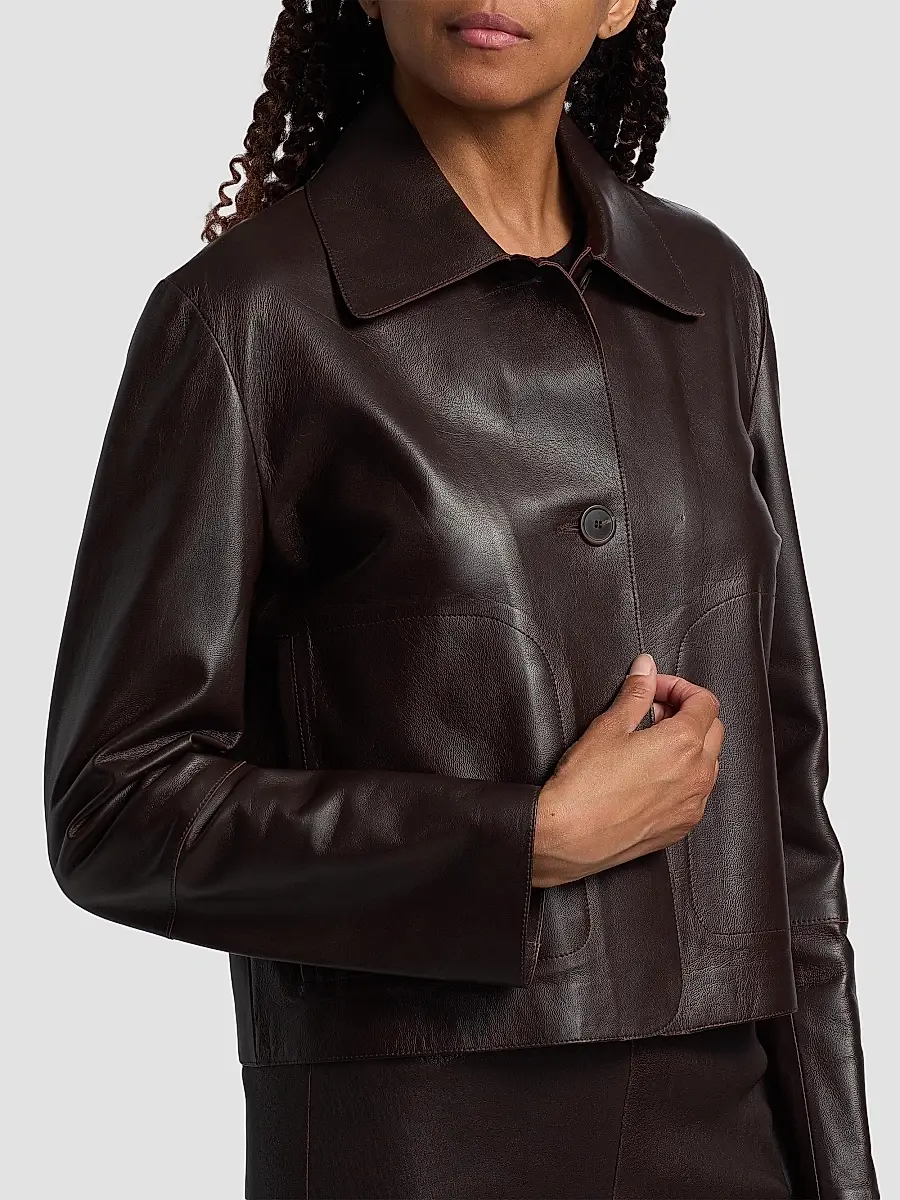 ARMA Women's Emy Leather Jacket | Thumbnail 6 ARMA Women's Emy Leather Jacket | Thumbnail 6