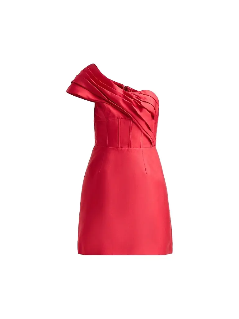 Rebecca Vallance Women's Esmeralda One-Shoulder Mini Dress - Red | Image 1 Rebecca Vallance Women's Esmeralda One-Shoulder Mini Dress - Red | Image 1
