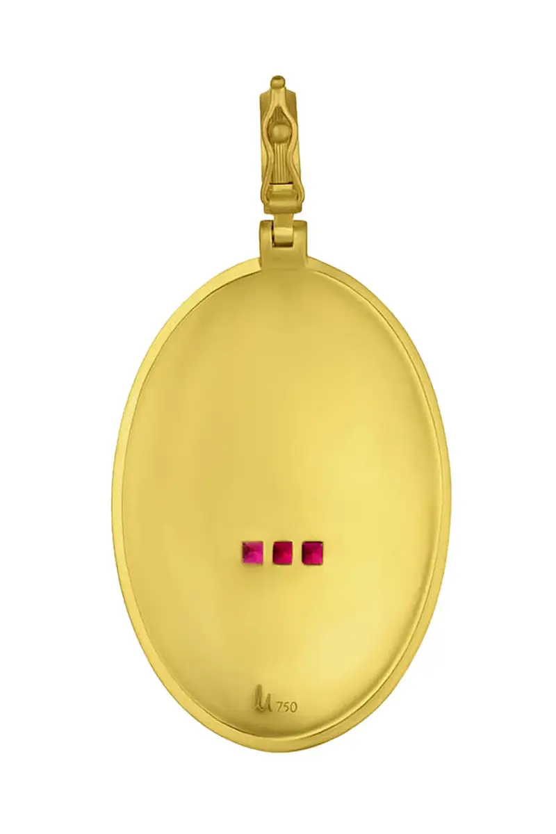 LEIGH MAXWELL Ruby Diamond Love Token Pendant | Thumbnail 3 LEIGH MAXWELL Ruby Diamond Love Token Pendant | Thumbnail 3
