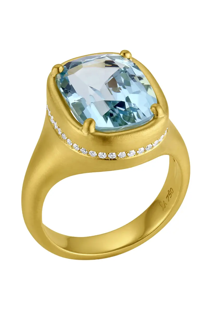 LEIGH MAXWELL Aquamarine Bijou Ring | Thumbnail 2