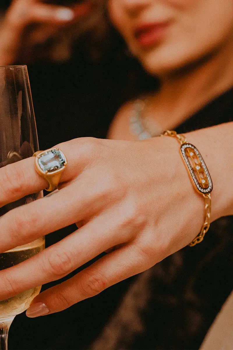 LEIGH MAXWELL Aquamarine Bijou Ring | Thumbnail 3
