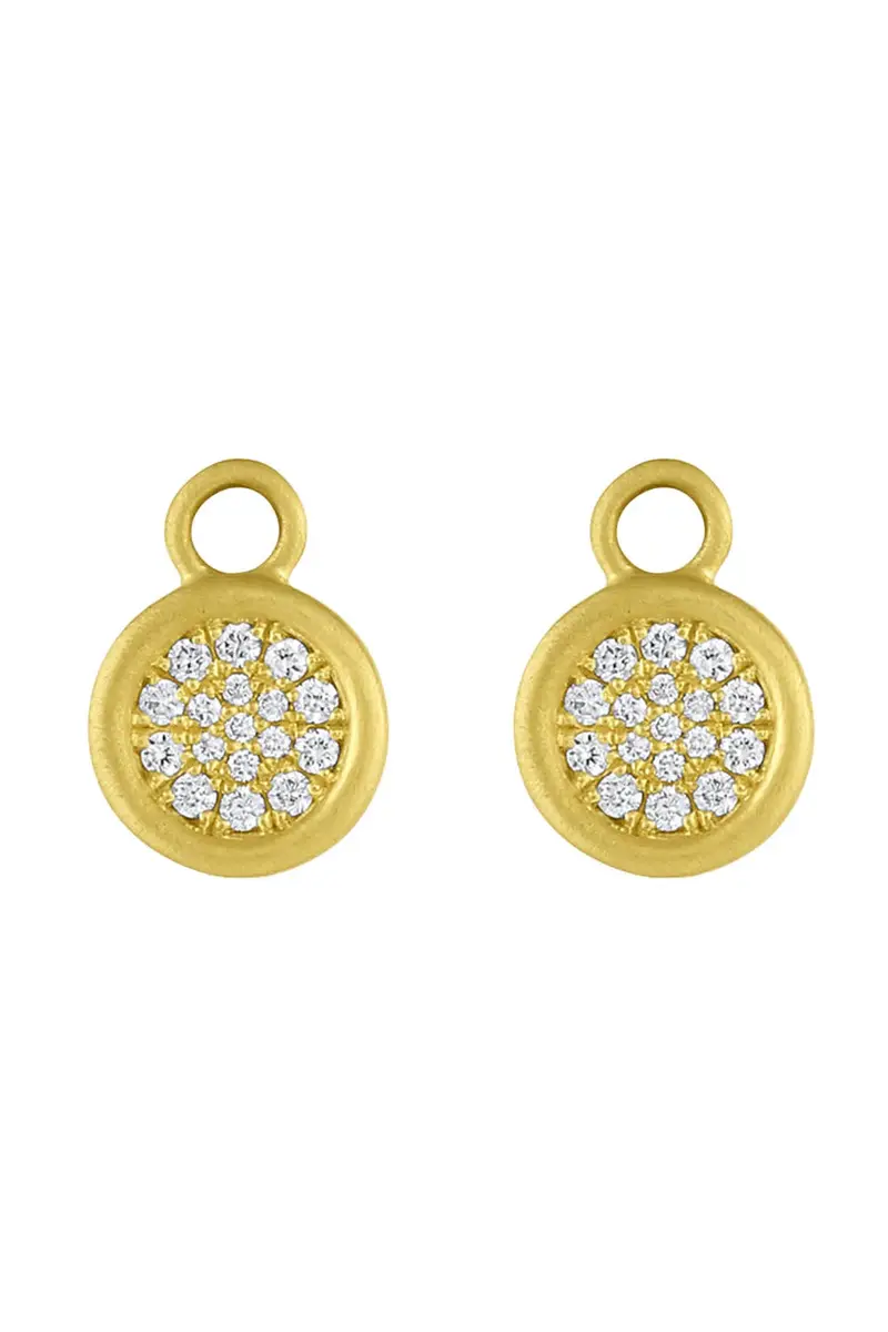 LEIGH MAXWELL Diamond Amani Disk Ear Charms | Image 1 LEIGH MAXWELL Diamond Amani Disk Ear Charms | Image 1