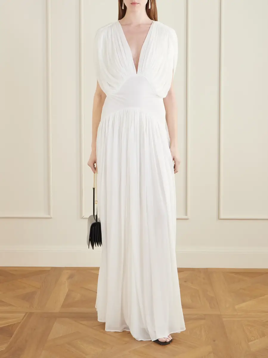 Tove Lyla gathered jersey gown | Thumbnail 2 Tove Lyla gathered jersey gown | Thumbnail 2