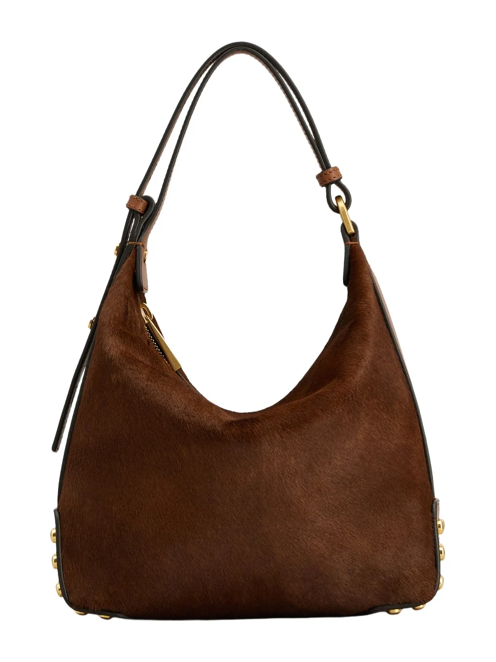 Women's Metal Dots Pony-Effect Suede Mini Bag