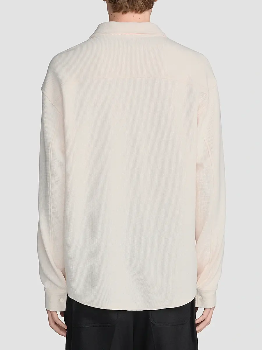 Frame Men's Waffle Textured Cotton Shirt | Thumbnail 2