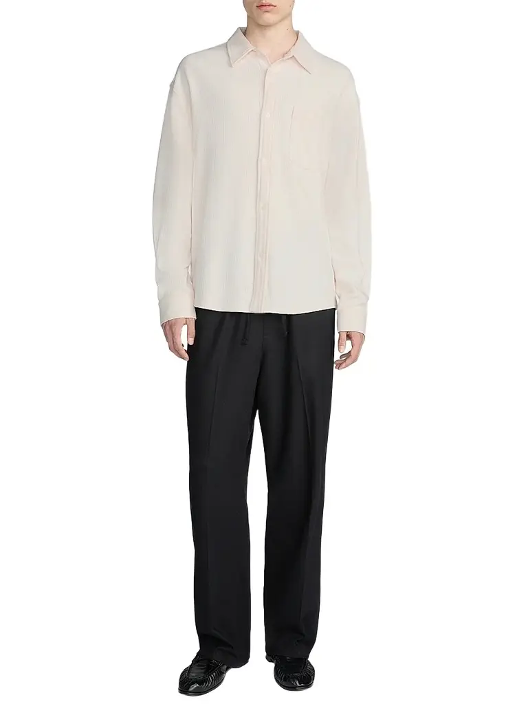 Frame Men's Waffle Textured Cotton Shirt