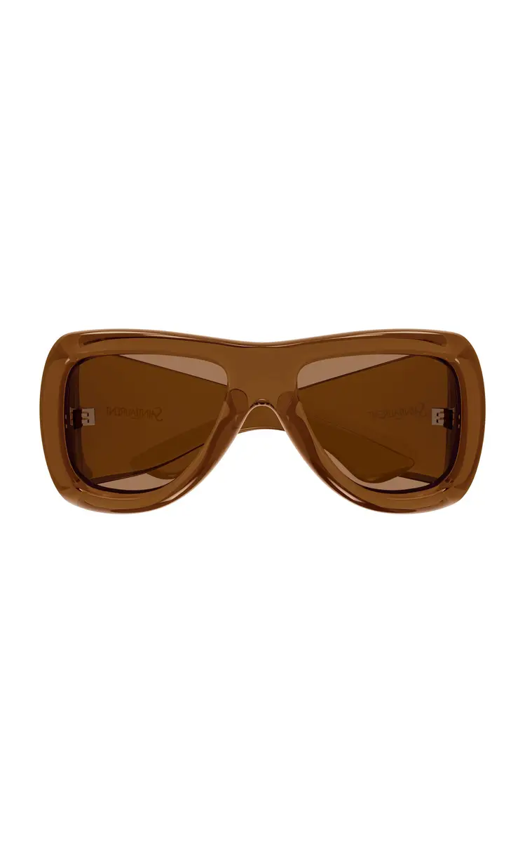 Saint Laurent Howl Mask-Frame Acetate Sunglasses | Image 1 Saint Laurent Howl Mask-Frame Acetate Sunglasses | Image 1