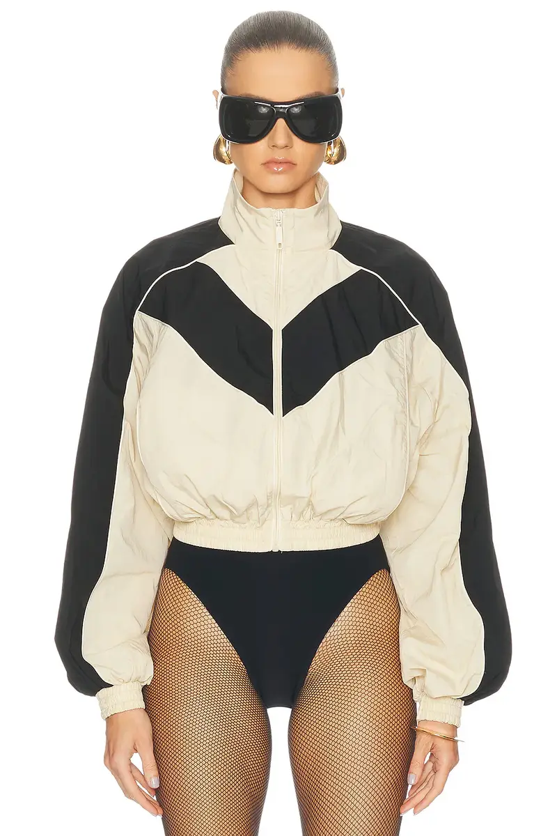 Ronny Kobo Brenton Cropped Jacket in Beige | Thumbnail 2