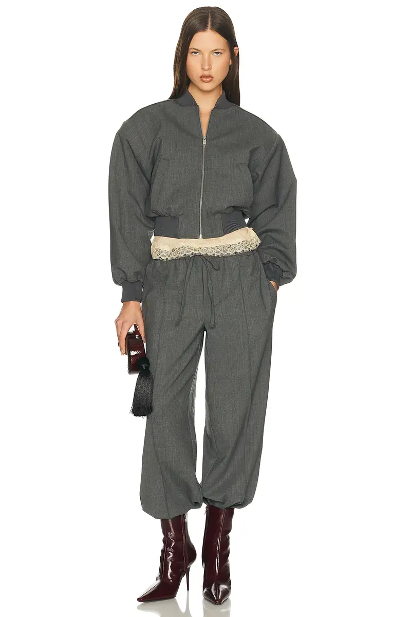 Helsa Wool Blend Bomber Jacket | Thumbnail 4 Helsa Wool Blend Bomber Jacket | Thumbnail 4