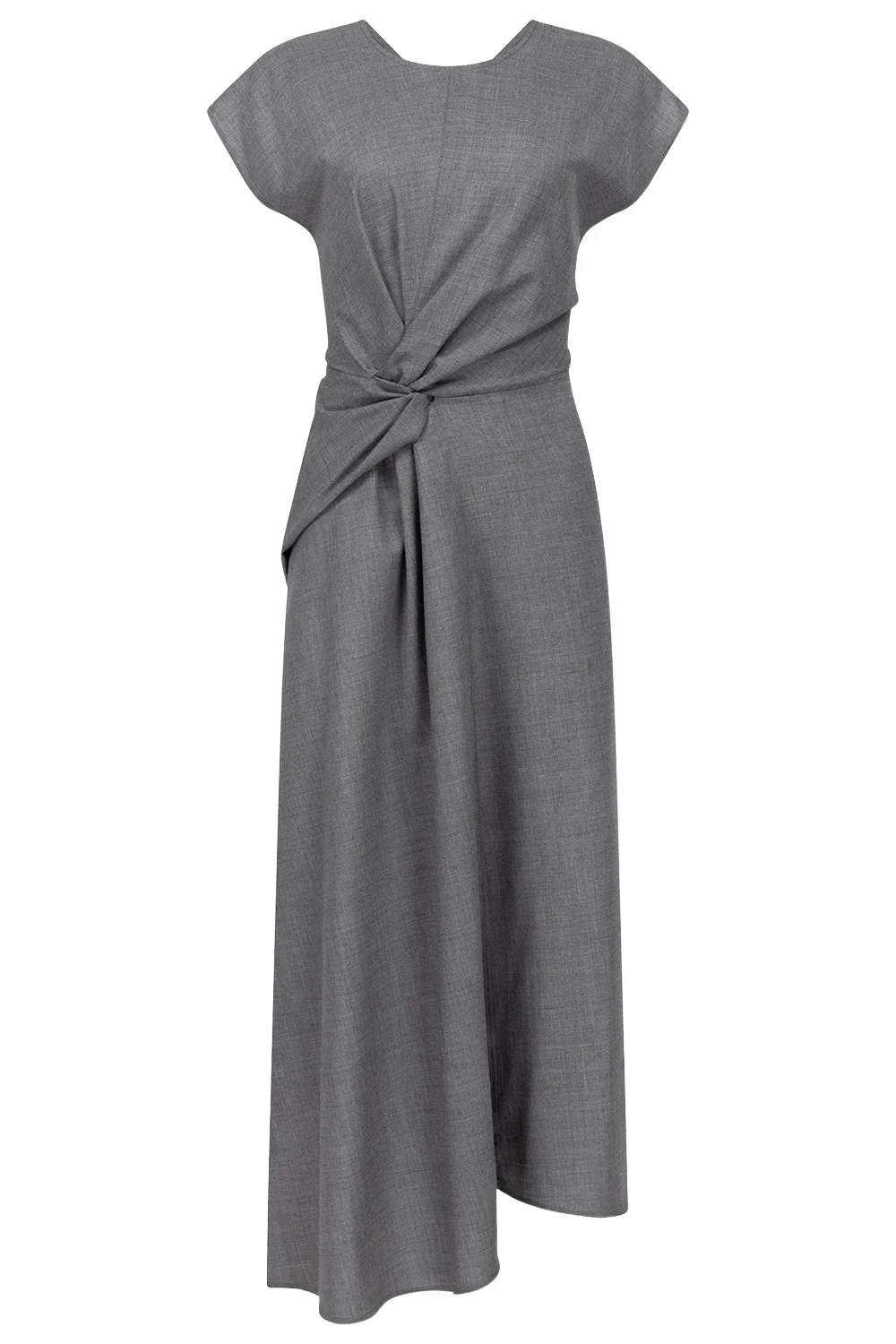 Victoria Beckham Aria Midi Dress - Light Grey