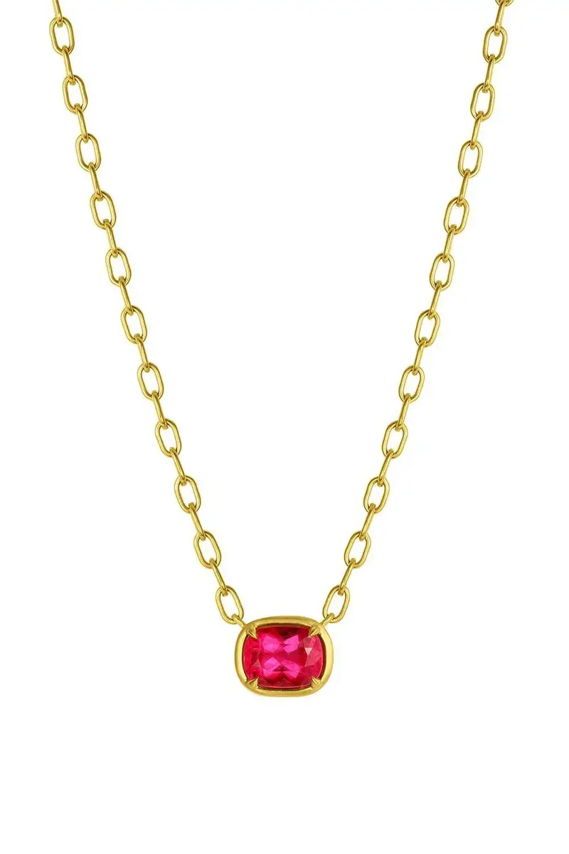 LEIGH MAXWELL Pink Tourmaline Bijou Necklace | Image 1 LEIGH MAXWELL Pink Tourmaline Bijou Necklace | Image 1