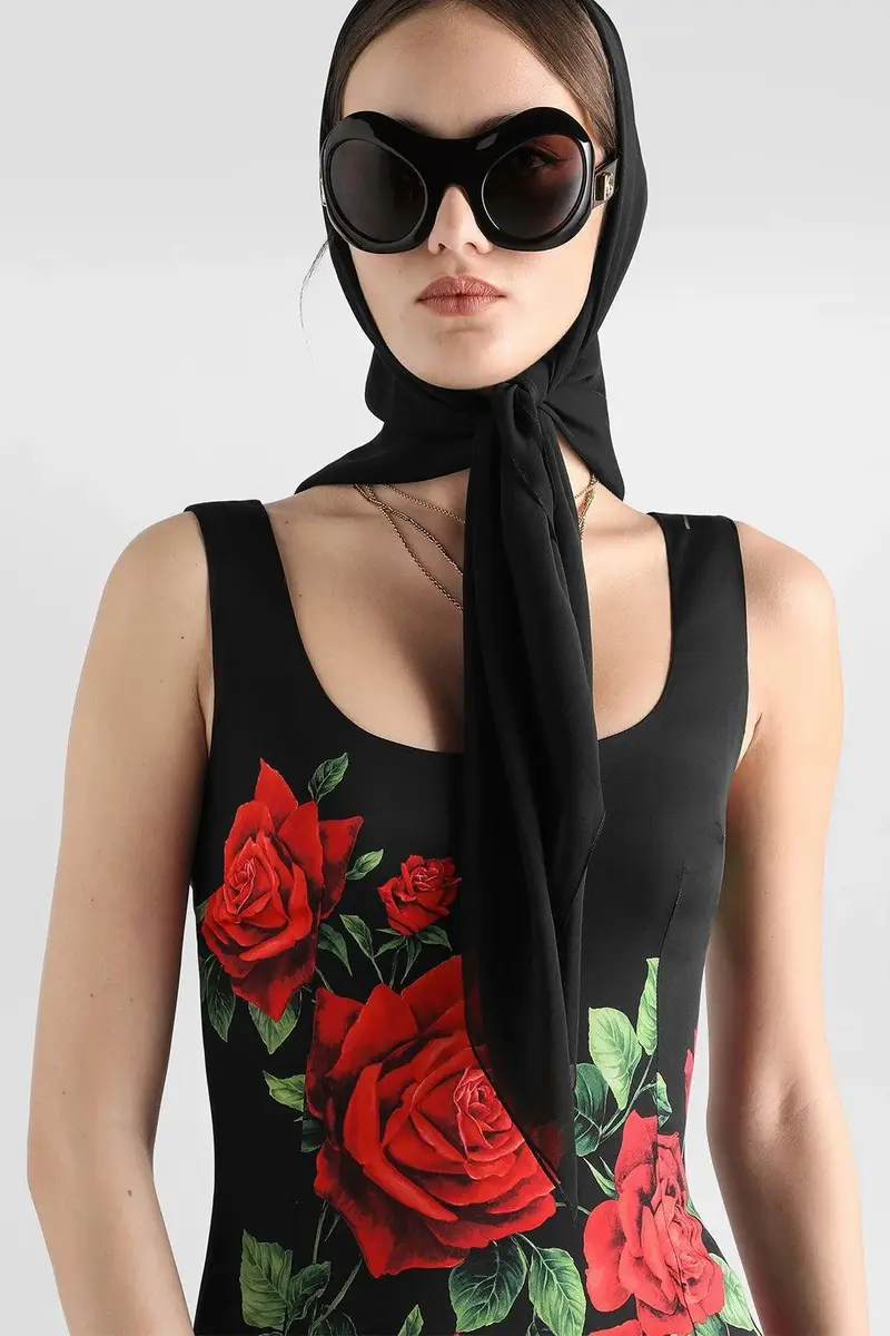 Dolce & Gabbana Rose Sleeveless Dress | Thumbnail 3