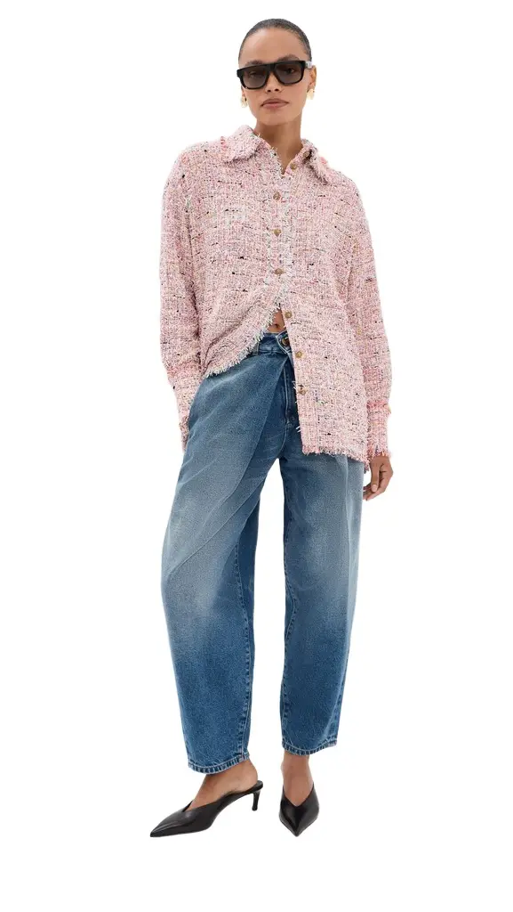 Balmain Light Tweed Overshirt | Image 1 Balmain Light Tweed Overshirt | Image 1