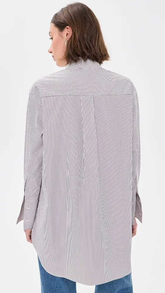 Comme Si Mandarin Collar Button Down Shirt | Thumbnail 2 Comme Si Mandarin Collar Button Down Shirt | Thumbnail 2