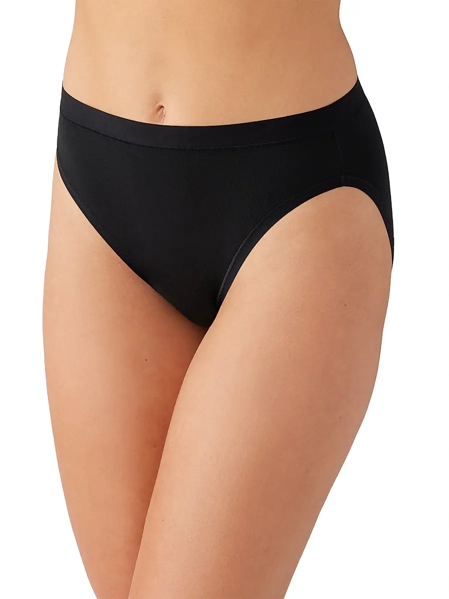Wacoal Women's Understated Cotton High-Cut Brief | Thumbnail 2