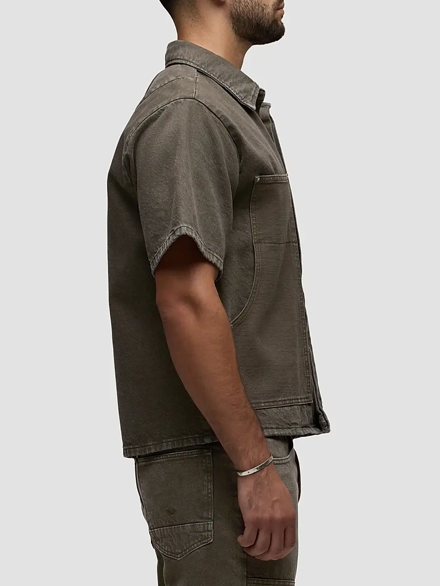 Hudson Jeans Men's Carpenter Denim Short-Sleeve Shirt | Thumbnail 5 Hudson Jeans Men's Carpenter Denim Short-Sleeve Shirt | Thumbnail 5