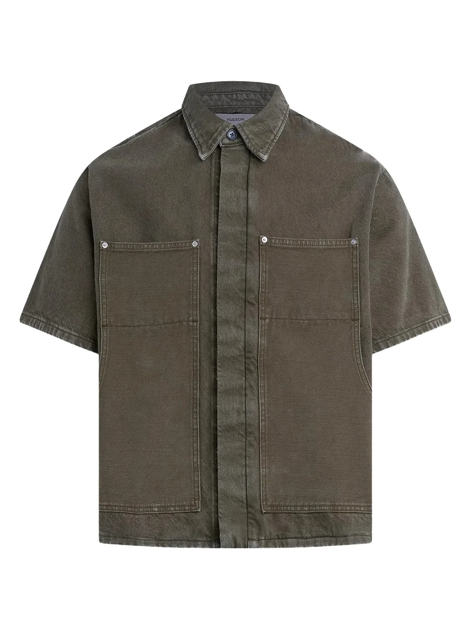 Men's Carpenter Denim Short-Sleeve Shirt Men's Carpenter Denim Short-Sleeve Shirt