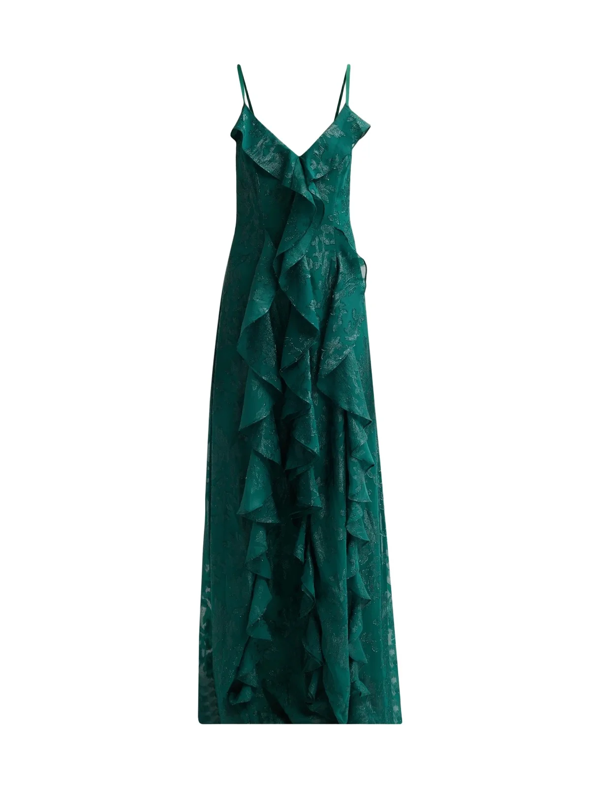 Women's Penelope Flocked Ruffled Gown