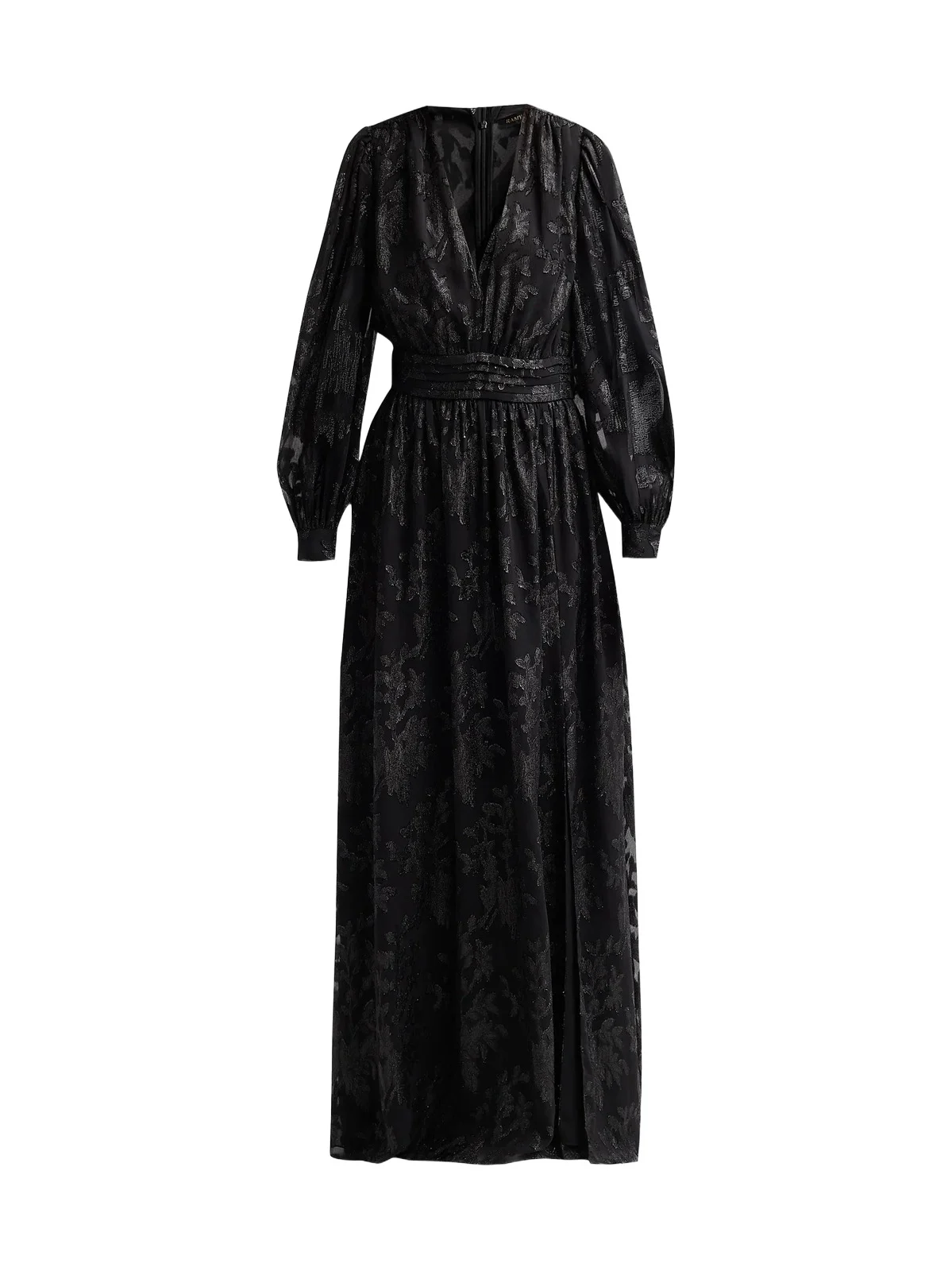 Ramy Brook Women's Rebecca Flocked Metallic Gown