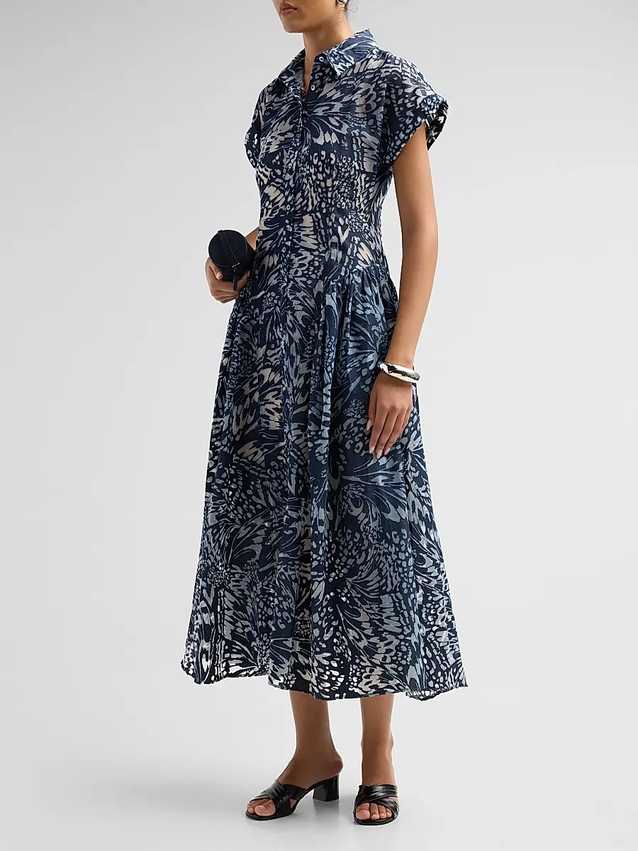 Ramy Brook Women's Kate Burnout Shirtdress | Thumbnail 4 Ramy Brook Women's Kate Burnout Shirtdress | Thumbnail 4