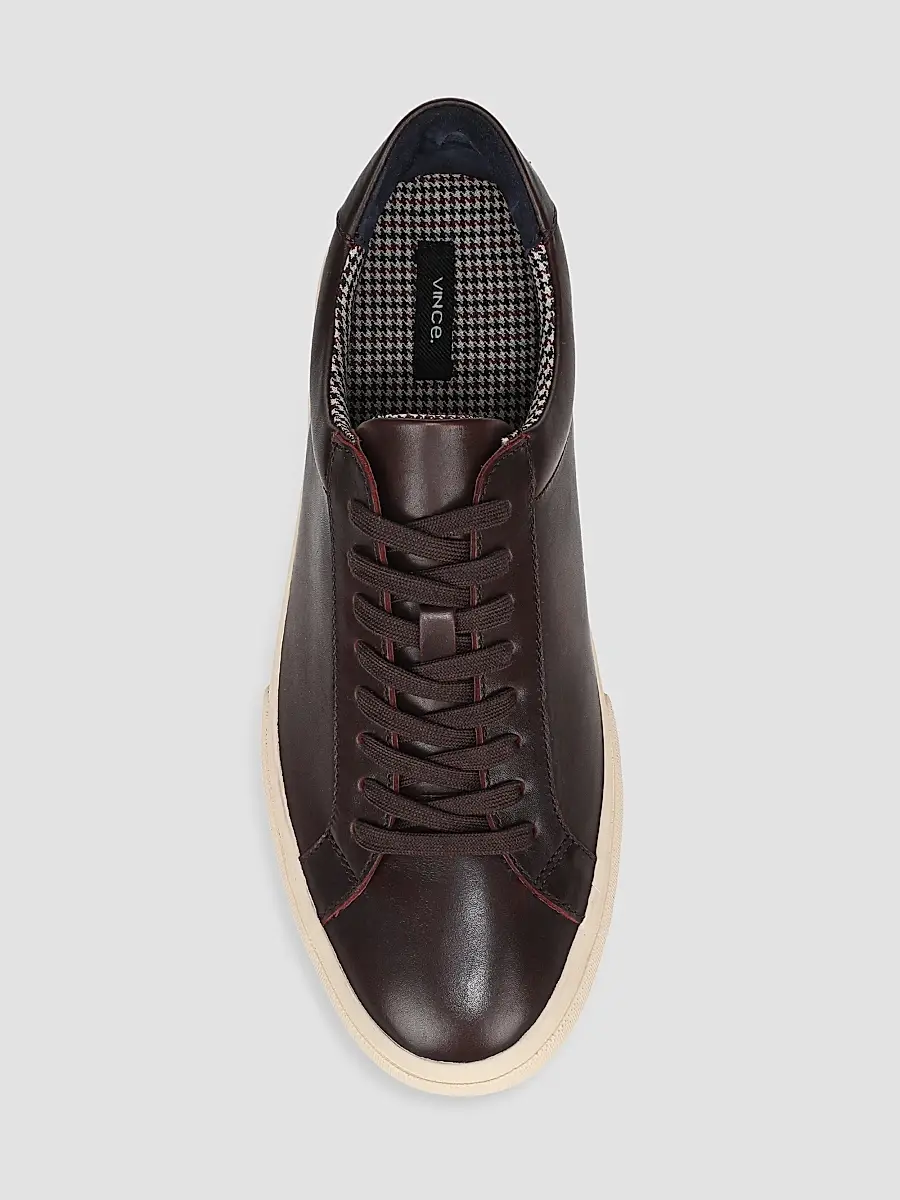 Vince Men's Fulton Leather Low-Top Sneakers | Thumbnail 4