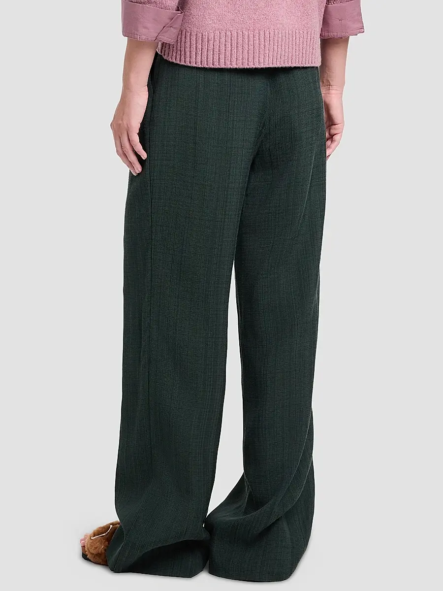 TWP Women's Sulli Textured Pleated Straight-Leg Pants | Thumbnail 3