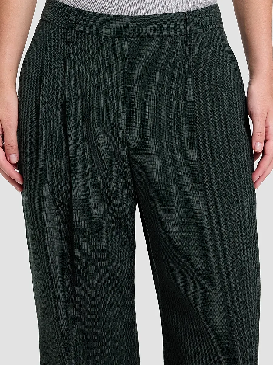 TWP Women's Sulli Textured Pleated Straight-Leg Pants | Thumbnail 6