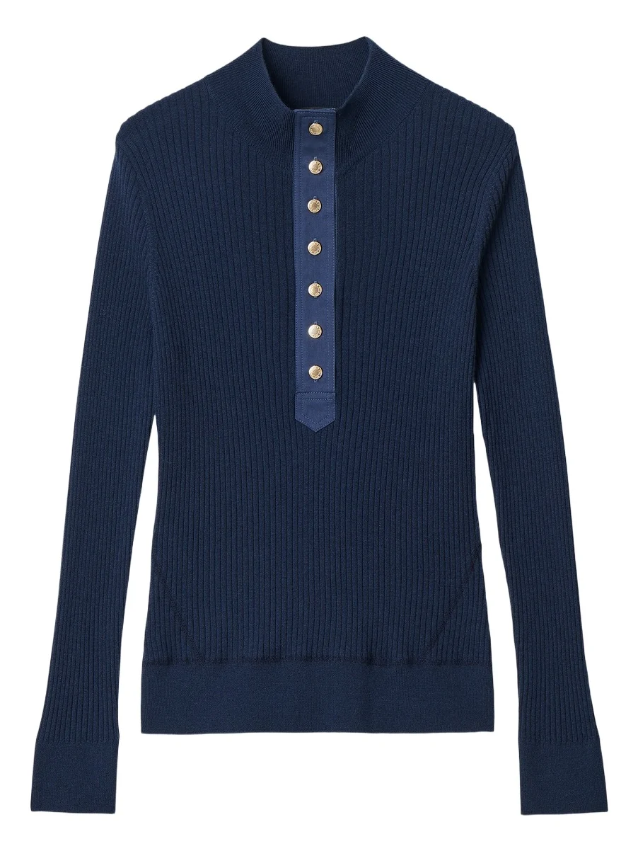 Women's Lucy Rib-Knit Wool Henley Women's Lucy Rib-Knit Wool Henley