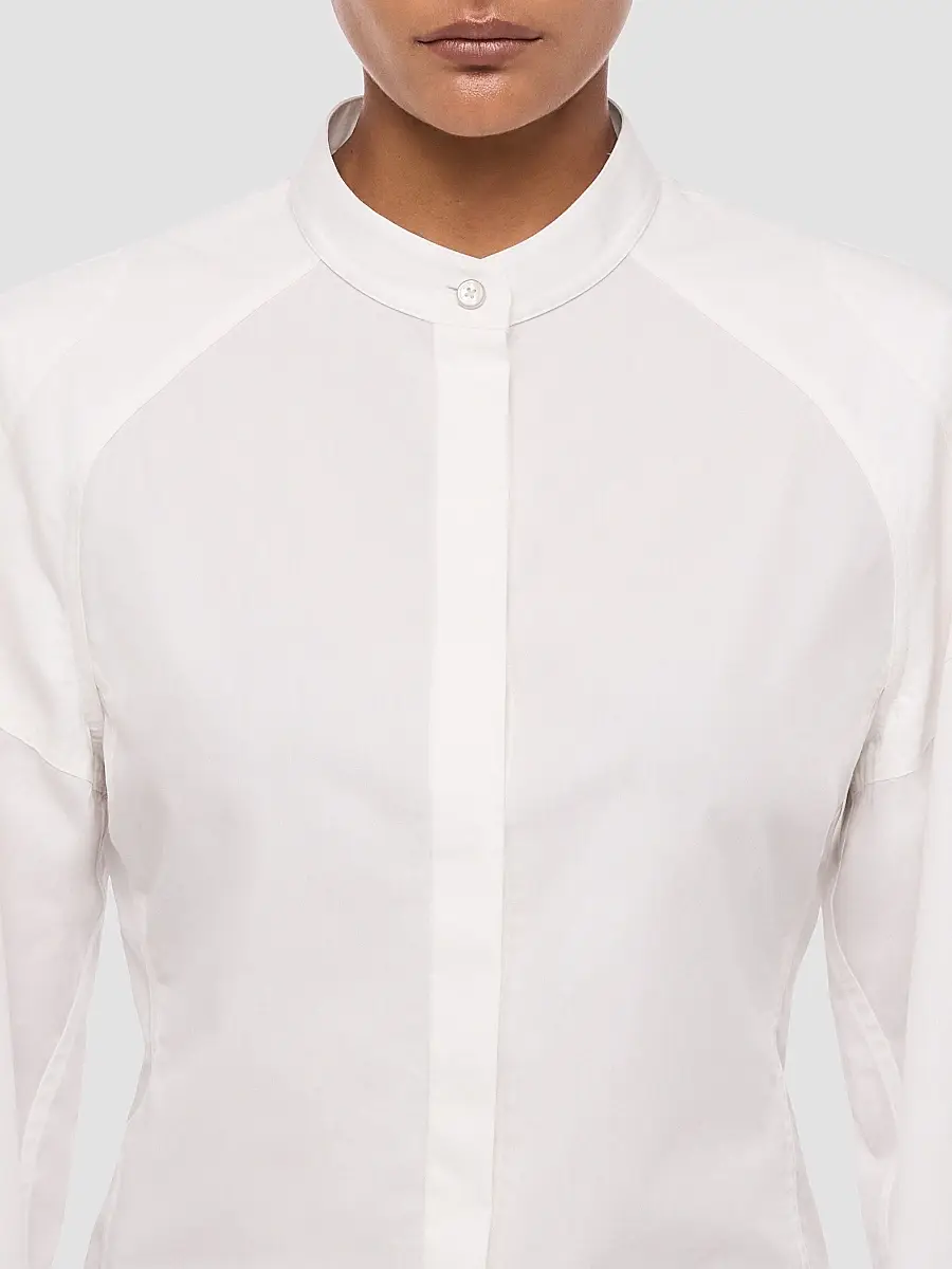 Helmut Lang Women's Cotton Poplin Saddle Shirt | Thumbnail 5 Helmut Lang Women's Cotton Poplin Saddle Shirt | Thumbnail 5