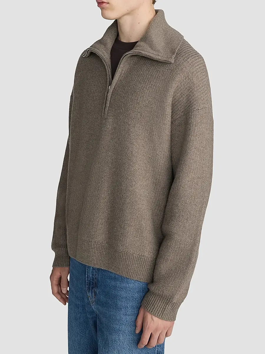 Frame Men's Retro Polo Sweater | Thumbnail 4 Frame Men's Retro Polo Sweater | Thumbnail 4