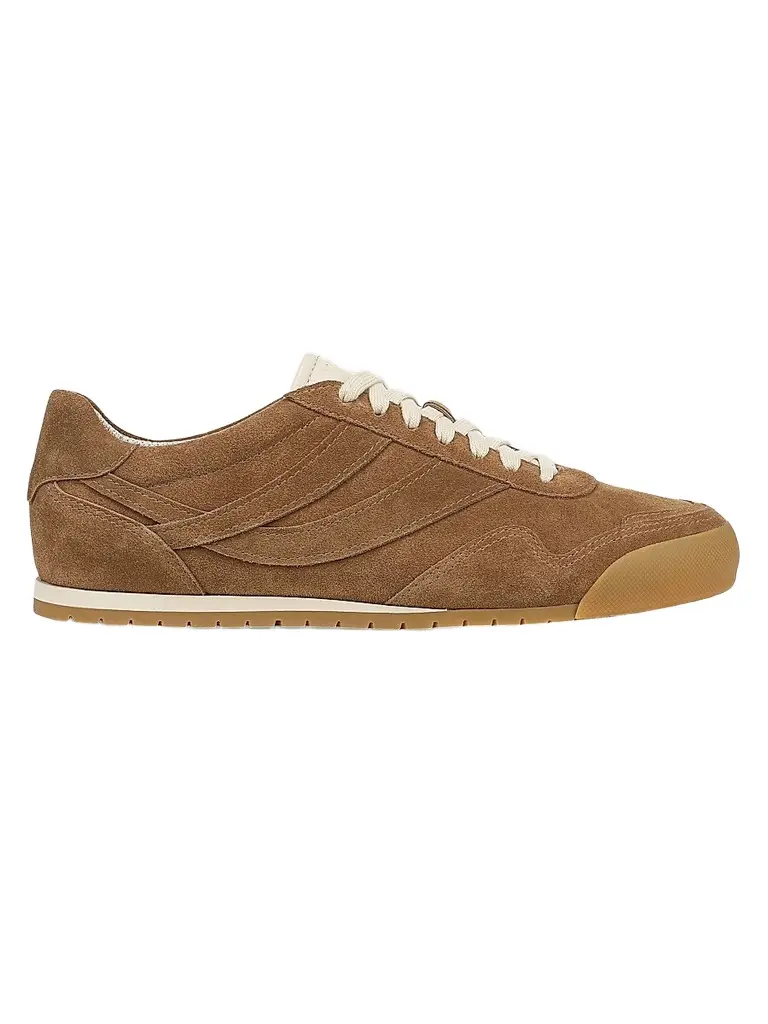 Vince Men's Bayside Jogger Suede Low-Top Sneakers - Birchwood - Size 12 | Image 1 Vince Men's Bayside Jogger Suede Low-Top Sneakers - Birchwood - Size 12 | Image 1