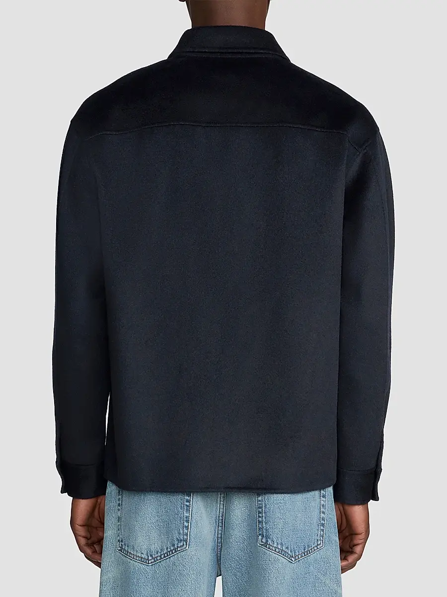 Frame Men's Double Face Wool Zip-Front Shirt Jacket | Thumbnail 2