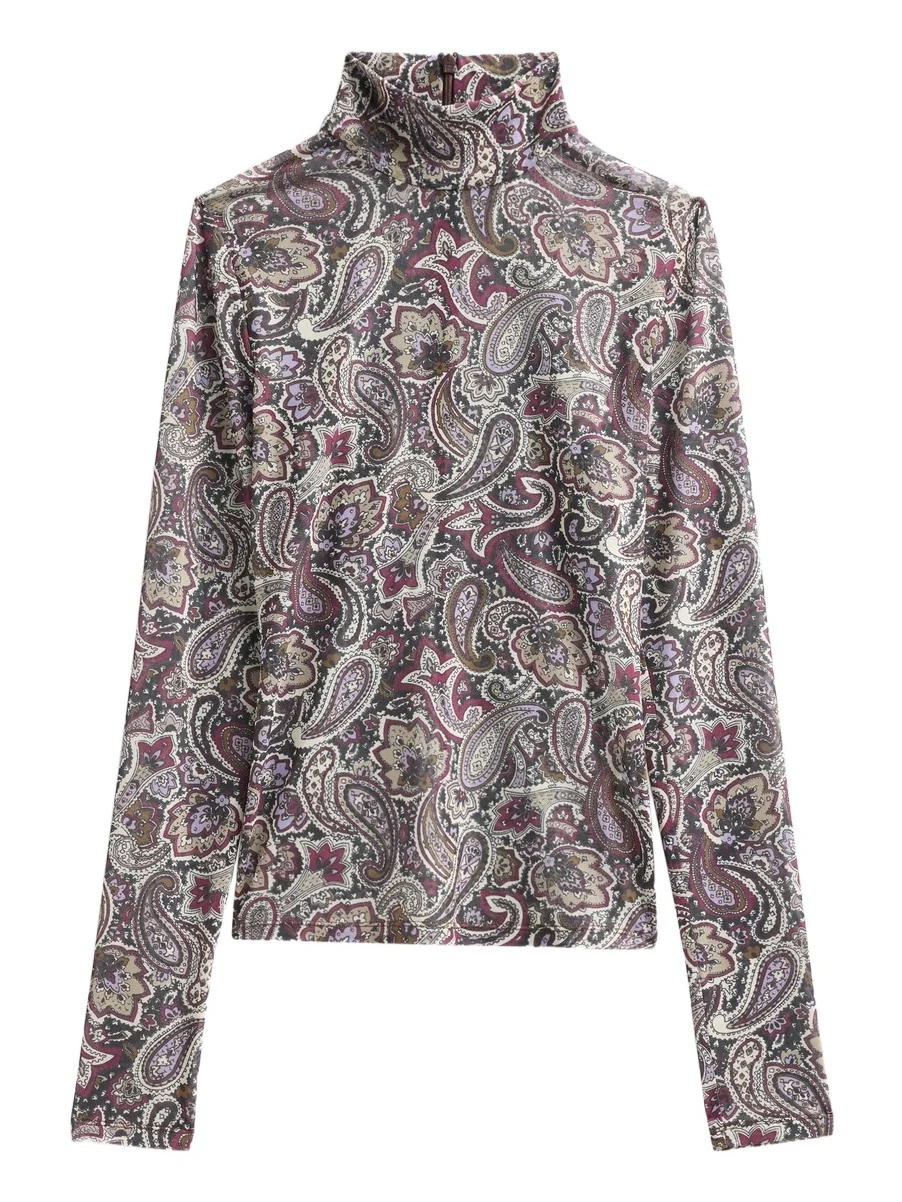 Women's Lorden Paisley Mesh Top Women's Lorden Paisley Mesh Top