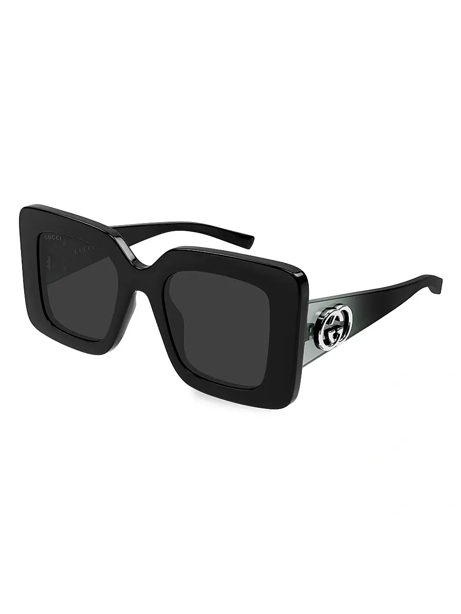 Gucci Women's Montecarlo 49MM Square Sunglasses - Black | Image 1 Gucci Women's Montecarlo 49MM Square Sunglasses - Black | Image 1