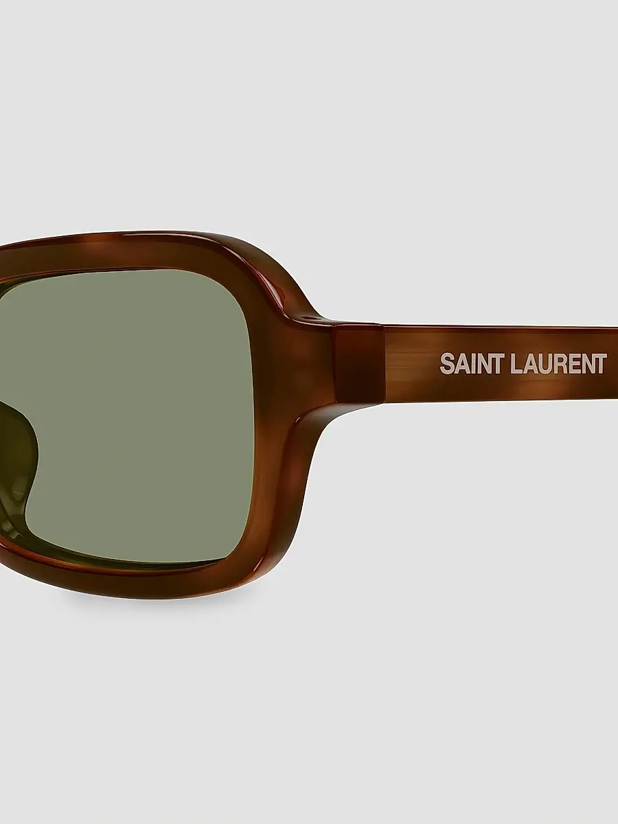Saint Laurent Women's 51MM Rectangular Sunglasses | Thumbnail 3