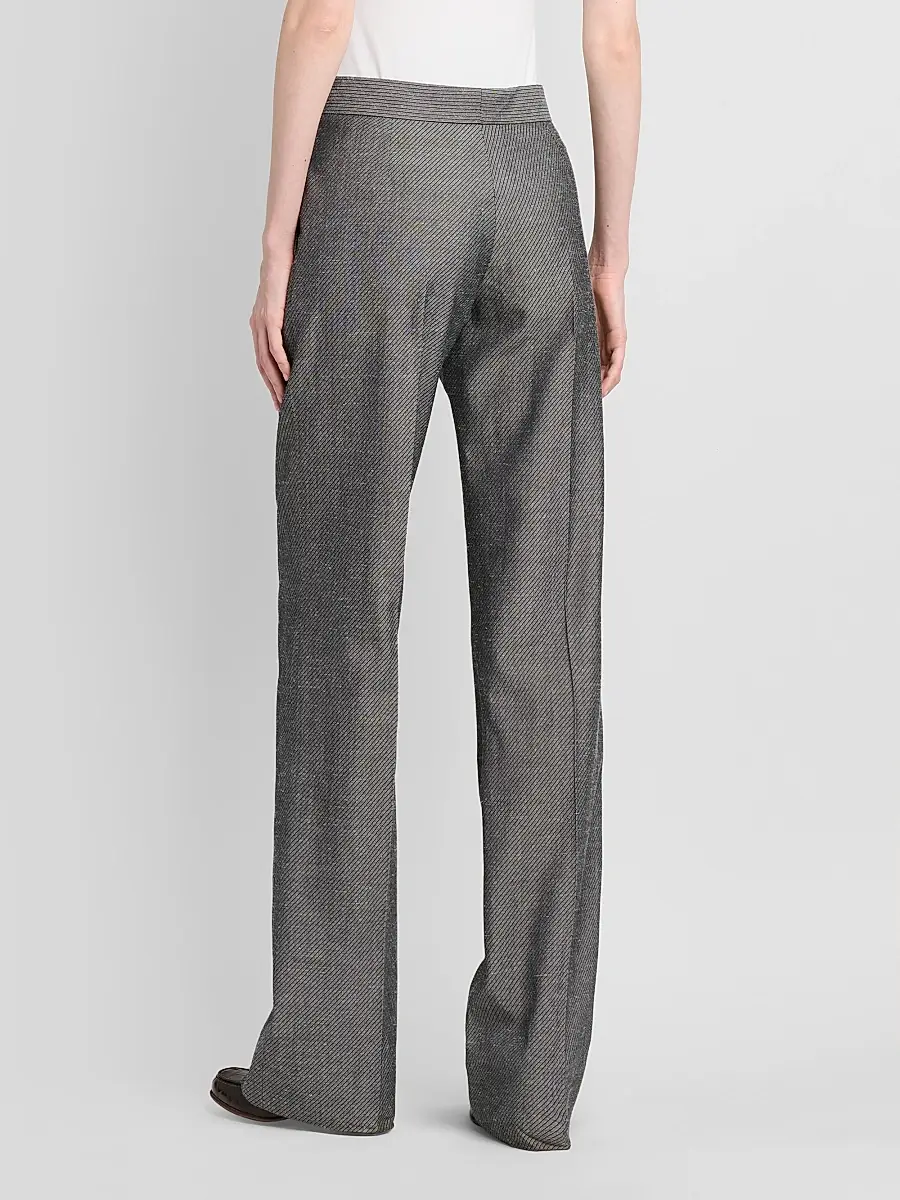 Stella McCartney Women's Twill Straight-Leg Pants | Thumbnail 3