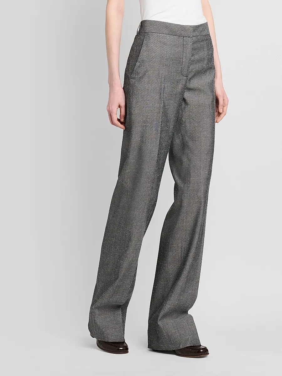 Stella McCartney Women's Twill Straight-Leg Pants | Thumbnail 4