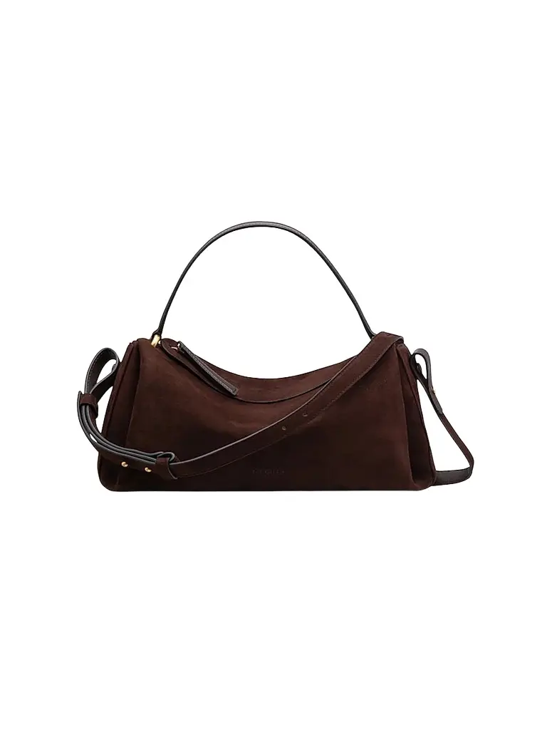Neous Women's Scorpius Suede & Leather Crossbody Bag - Dark Chocolate | Image 1 Neous Women's Scorpius Suede & Leather Crossbody Bag - Dark Chocolate | Image 1