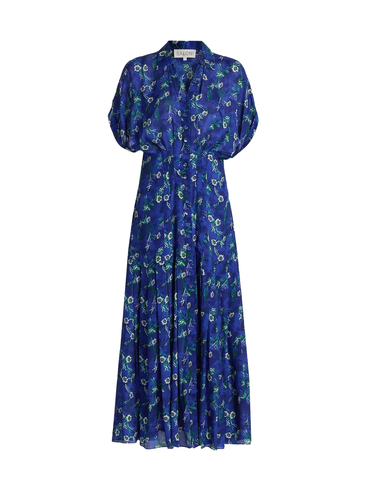 Women's Riya Floral Satin Midi-Shirtdress Women's Riya Floral Satin Midi-Shirtdress