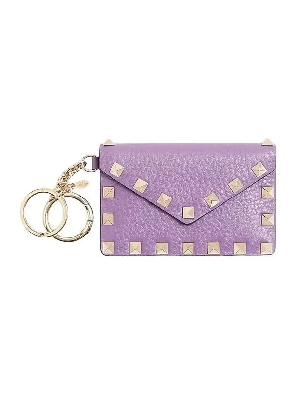 Valentino Women's Rockstud Charm in Grainy Calfskin - Lilac