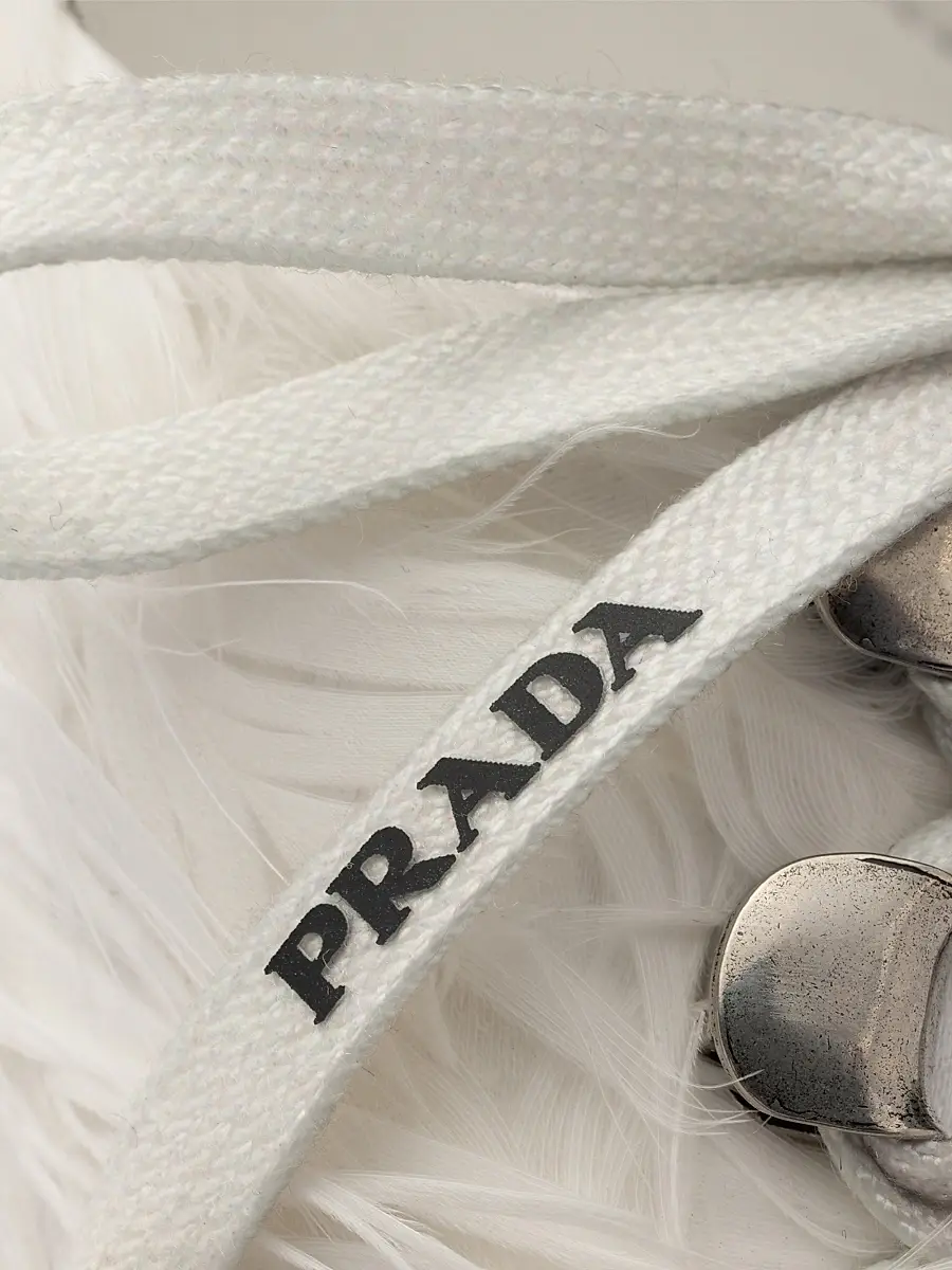 Prada Women's Feather Embellished Satin Pumps | Thumbnail 5 Prada Women's Feather Embellished Satin Pumps | Thumbnail 5