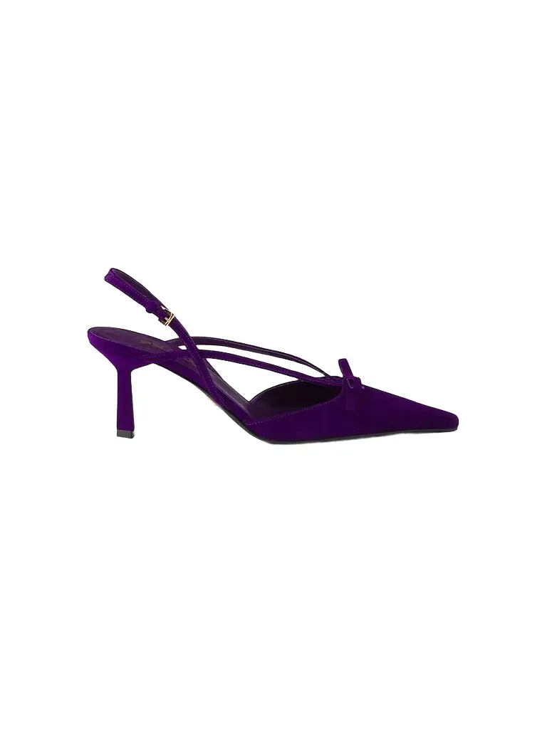 Prada Women's Suede Slingback Pumps | Image 1 Prada Women's Suede Slingback Pumps | Image 1